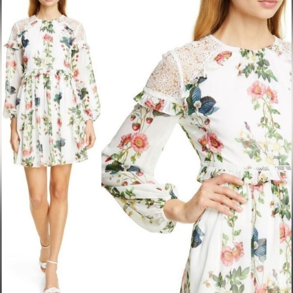 NWT - Ted Baker London Oracle Layered Ruffle Dress - US 6 (Ted Size 2)